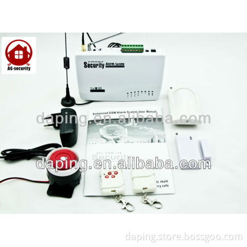 Wireless Home Security GSM Alarm System with auto dial emergency button for elderly